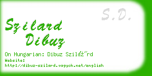 szilard dibuz business card